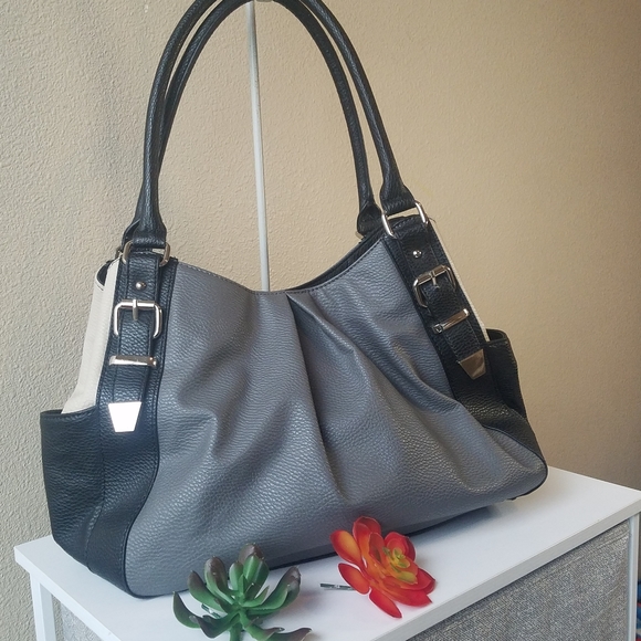 Black/grey Hobo Bag - Picture 3 of 15